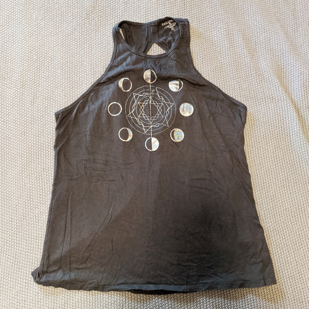 Evolution & Creation Moon Phases Twist Back Tank